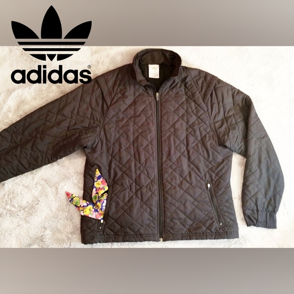 adidas Other - Adidas® black quilted puffer bomber jacket Large